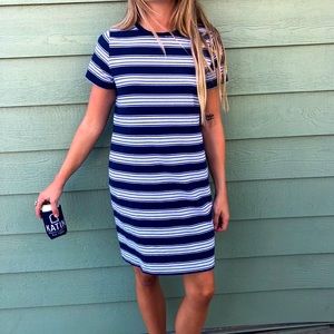 Striped T shirt dress